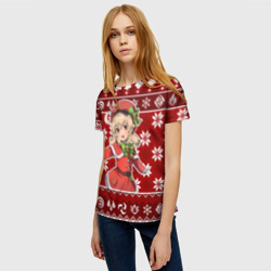 Женская футболка 3D Klee christmas sweater - фото 2