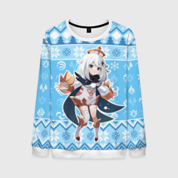 Мужской свитшот 3D Paimon christmas sweater