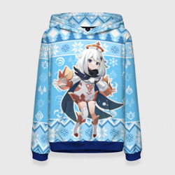 Женская толстовка 3D Paimon christmas sweater