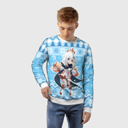 Детский свитшот 3D Paimon christmas sweater - фото 2