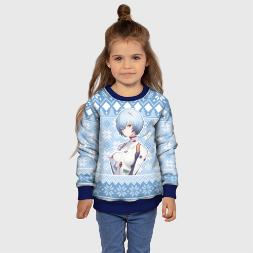 Детский свитшот 3D с принтом Rei christmas sweater, фото #4