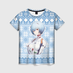 Женская футболка 3D Rei christmas sweater