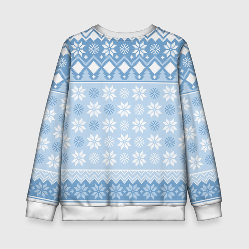 Детский свитшот 3D Rei christmas sweater, цвет 3D печать - фото 2