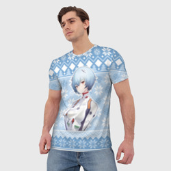 Мужская футболка 3D Rei christmas sweater - фото 2