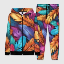 Женский костюм 3D Перья паттерн - нейросеть 