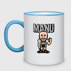 Кружка двухцветная Manu