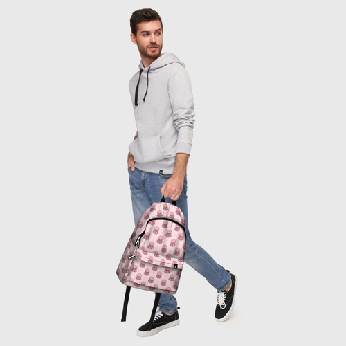 Рюкзак 3D с принтом Розовая медуза, фото #5