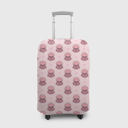 Чехол для чемодана 3D Розовая медуза
