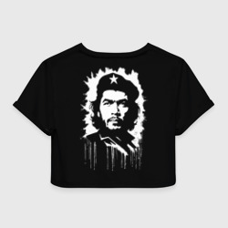 Женская футболка Crop-top 3D Che Guevara- аэрография