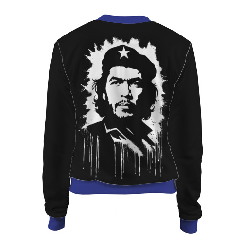Женский бомбер 3D Che Guevara- аэрография, цвет синий - фото 2