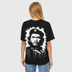 Женская футболка oversize 3D Che Guevara- аэрография - фото 2