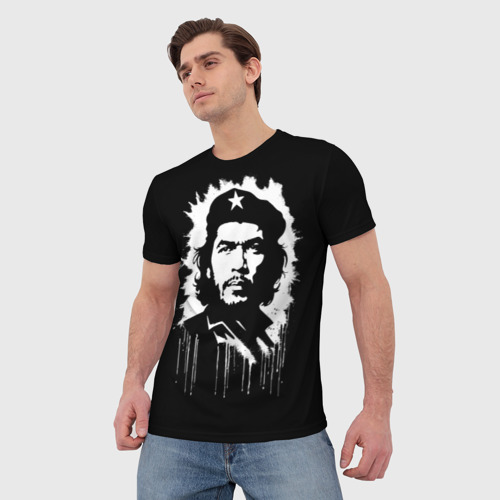 Мужская футболка 3D Ernesto Che Guevara- аэрография, цвет 3D печать - фото 3