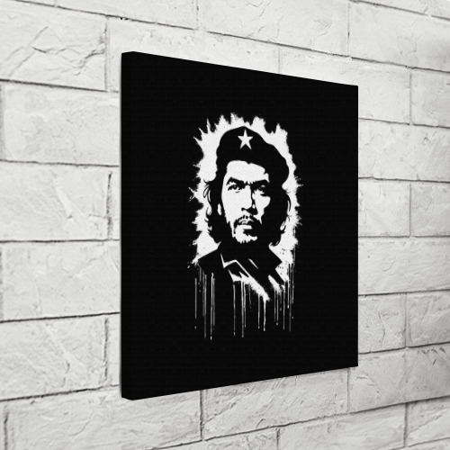 Холст квадратный Ernesto Che Guevara- аэрография, цвет 3D печать - фото 3