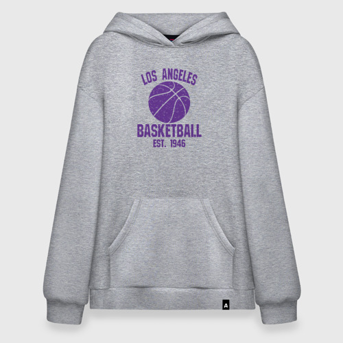 Худи SuperOversize хлопок Basketball Los Angeles, цвет меланж