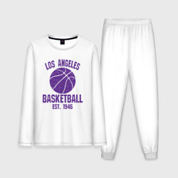 Мужская пижама с лонгсливом хлопок Basketball Los Angeles