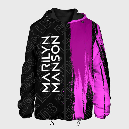 Мужская куртка 3D Marilyn Manson rock legends по-вертикали, цвет 3D печать