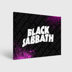 Холст прямоугольный Black Sabbath rock legends по-горизонтали