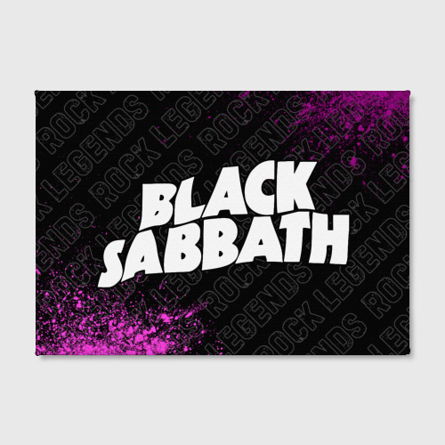 Холст прямоугольный Black Sabbath rock legends по-горизонтали, цвет 3D печать - фото 2