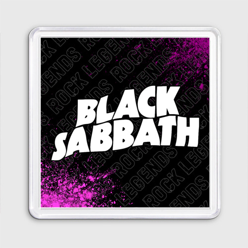 Магнит 55*55 Black Sabbath rock legends по-горизонтали