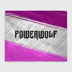 Плед 3D Powerwolf rock legends по-горизонтали