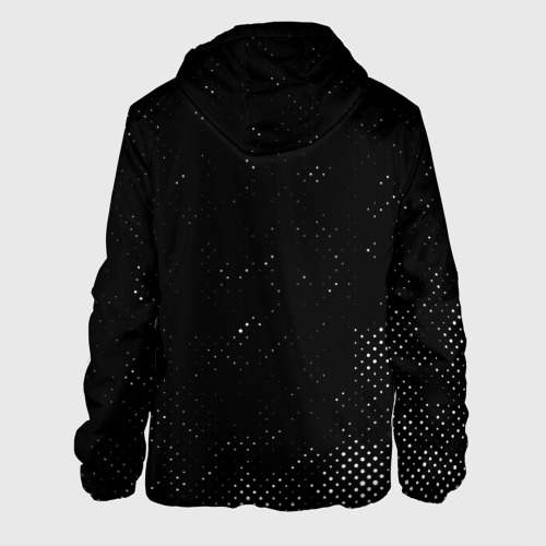 Мужская куртка 3D Asking Alexandria glitch на темном фоне по-вертикали, цвет 3D печать - фото 2