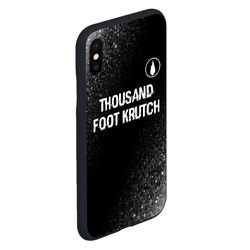 Чехол для iPhone XS Max матовый Thousand Foot Krutch glitch на темном фоне посередине - фото 2