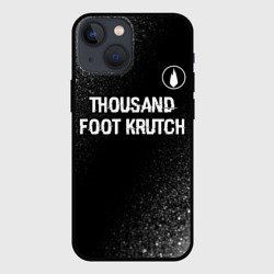 Чехол для iPhone 13 mini Thousand Foot Krutch glitch на темном фоне посередине