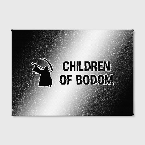 Холст прямоугольный Children of Bodom glitch на светлом фоне по-горизонтали, цвет 3D печать - фото 2
