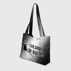 Пляжная сумка 3D Children of Bodom glitch на светлом фоне по-горизонтали - фото 2