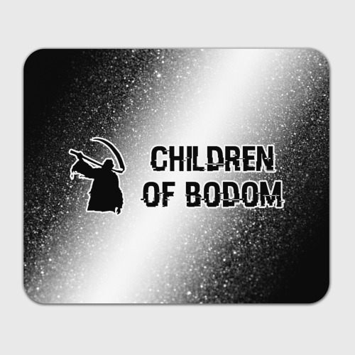 Прямоугольный коврик для мышки Children of Bodom glitch на светлом фоне по-горизонтали