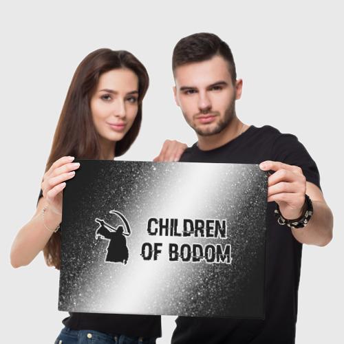 Холст прямоугольный Children of Bodom glitch на светлом фоне по-горизонтали, цвет 3D печать - фото 5