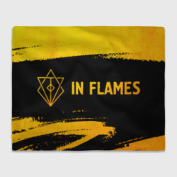 Плед 3D In Flames - gold gradient по-горизонтали