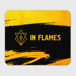 Прямоугольный коврик для мышки In Flames - gold gradient по-горизонтали