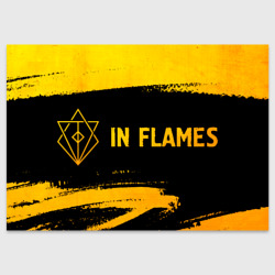 Поздравительная открытка In Flames - gold gradient по-горизонтали