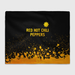 Плед 3D Red Hot Chili Peppers - gold gradient посередине