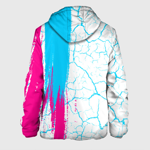 Мужская куртка 3D Bring Me the Horizon neon gradient style по-вертикали, цвет 3D печать - фото 2