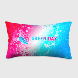 Подушка 3D антистресс Green Day neon gradient style по-горизонтали