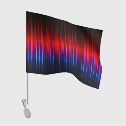 Флаг для автомобиля Неоновый узор неоновая шкала