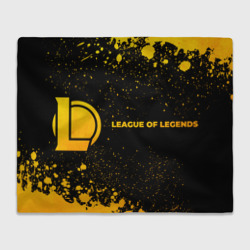 Плед 3D League of Legends - gold gradient по-горизонтали
