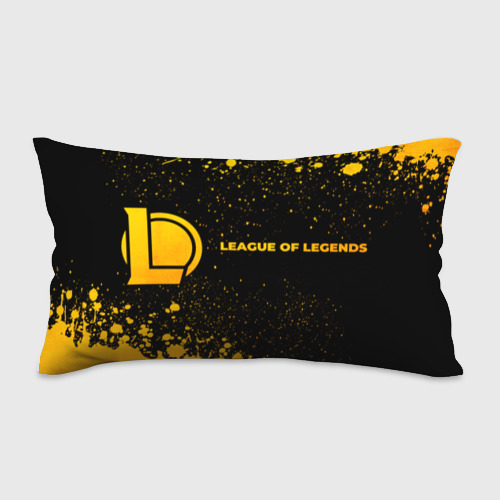 Подушка 3D антистресс League of Legends - gold gradient по-горизонтали