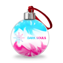 Ёлочный шар Dark Souls neon gradient style по-горизонтали