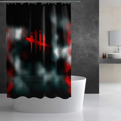 Штора 3D для ванной dead by daylight horror - фото 3