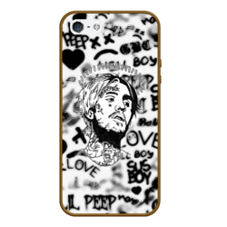 Чехол для iPhone 5/5S матовый Lil peep автограф