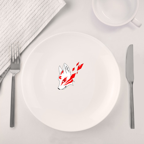 Набор: тарелка + кружка Маска демона Кицунэ - фото 4