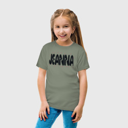 Детская футболка хлопок Жанна имя и малиновые кружочки - фото 2