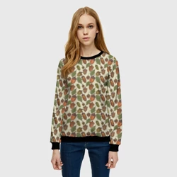 Женский свитшот 3D Жёлуди и дуб - фото 2