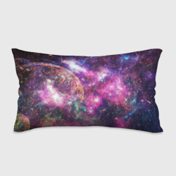 Подушка 3D антистресс Пурпурные космические туманности со звездами