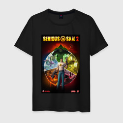 Мужская футболка хлопок Serious Sam 2 - all bosses   
