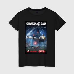 Женская футболка хлопок Serious Sam 1 - second encounter 