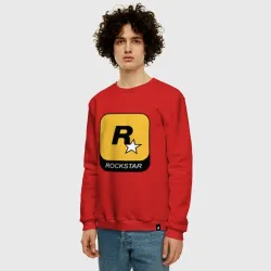 Мужской свитшот хлопок Rockstar  - фото 2